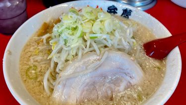 【らーめん弁慶・浅草本店】（＠台東区・浅草）ヘヴィーなボリュームの背脂チャッチャ系ラーメン