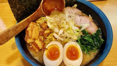 【福気】（＠港区・浜松町_大門）味濃いめ・麺硬めの”東京豚骨醤油ラーメン”にピンと来る人に絶対お勧め！