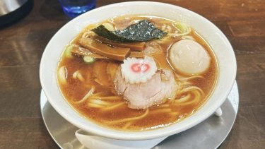 【自家製麺うるち】（＠台東区_浅草）このツルツル麺は人生初体験